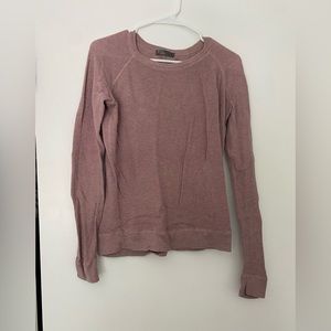 Prana Dusty Pink Waffle Shirt Large